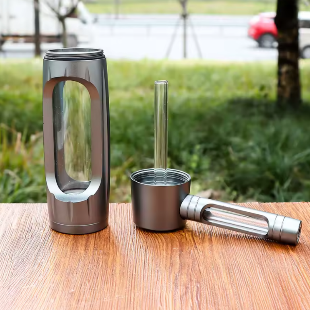 Mask On – Compact Multi-Purpose Glass & Metal Hydration Tool | Travel-Friendly Design