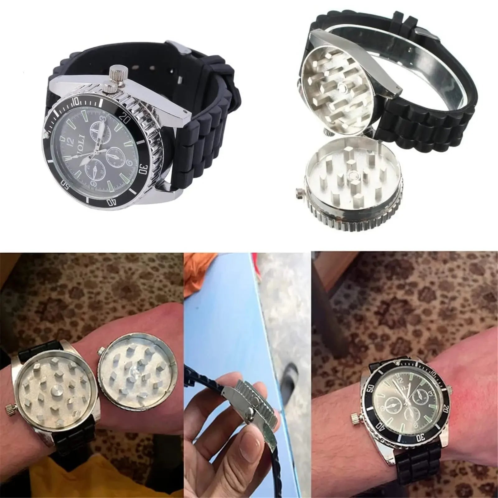 Grinder Watch 2-in-1 - Discreet & Stylish - Premium rolling machines and accessories for smooth joints.